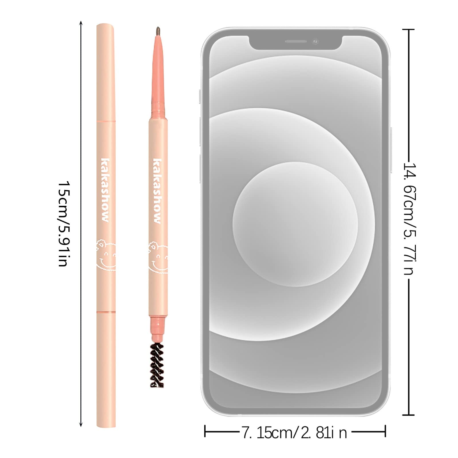 Карандаш для веснушек Faux Freckles Makeup Pen Lifelike Freckles Eyebrow Pencil and Brush натуральный уровень, фото №5