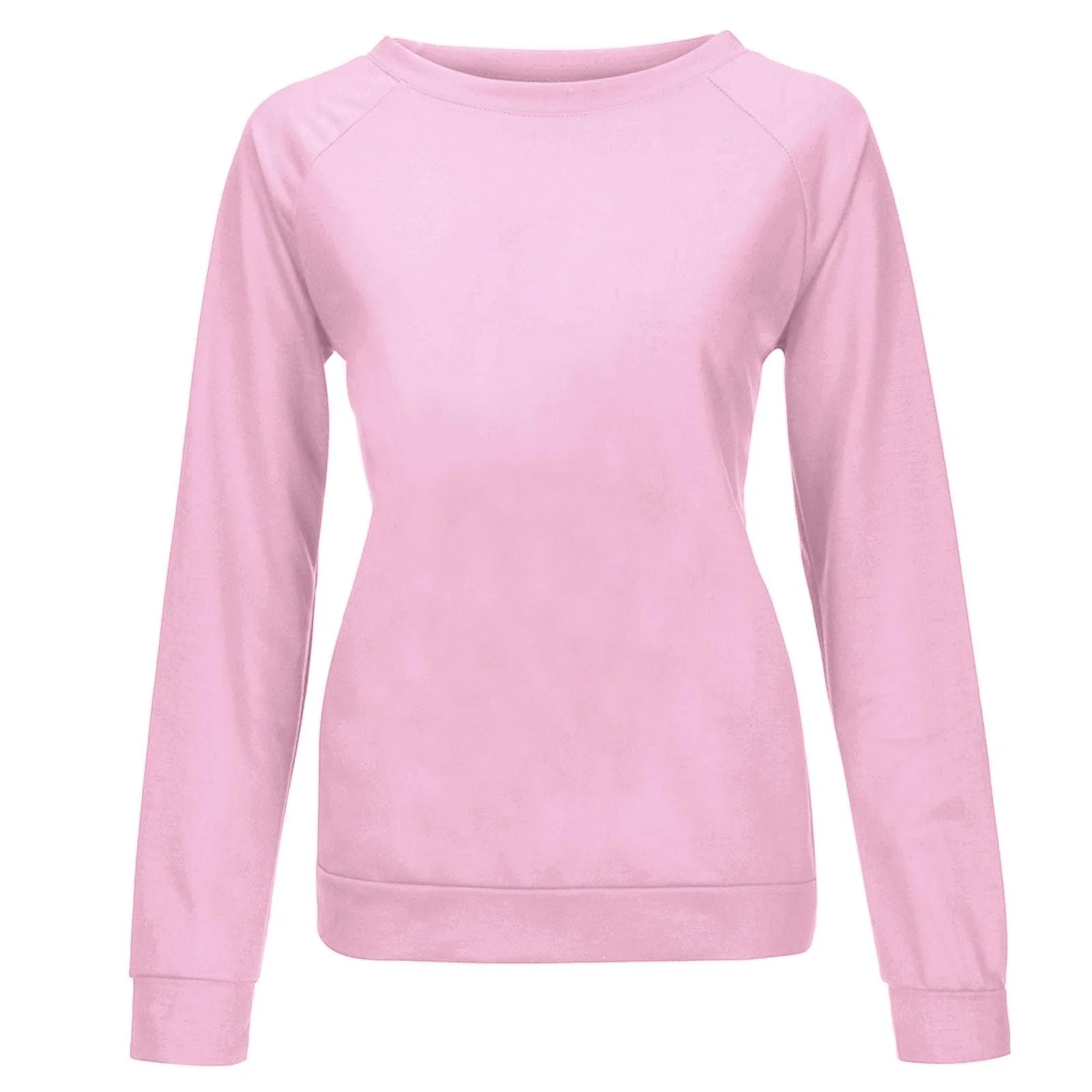 Женский Свитшот Lässige с круглым вырезом, графикой, длинными рукавами, свободного кроя, однотонный, Y2K, кантри стиль, фото №4