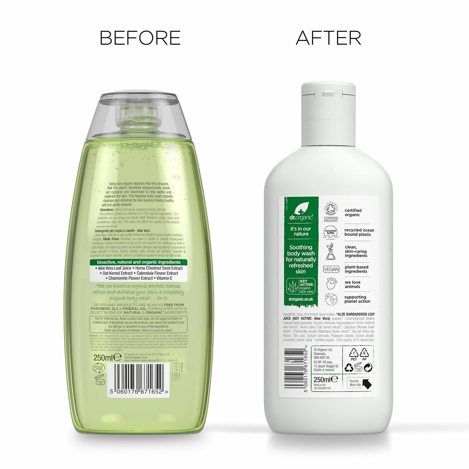 Гель для душа Dr. Organic Aloe Vera натуральный органический веганский 250 мл, фото №8 Гель для душа Dr. Organic Aloe Vera натуральный органический веганский 250 мл, фото №8