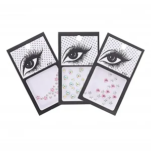 Набор украшений для тела Healeved, 3 шт., кристаллы для макияжа глаз и лица, стразы для глаз и лица, для косплея, украшения для ногтей - Фото 1