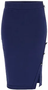 Женская юбка-карандаш GUESS JEANS / Темно-синяя / Размер S - Фото 1