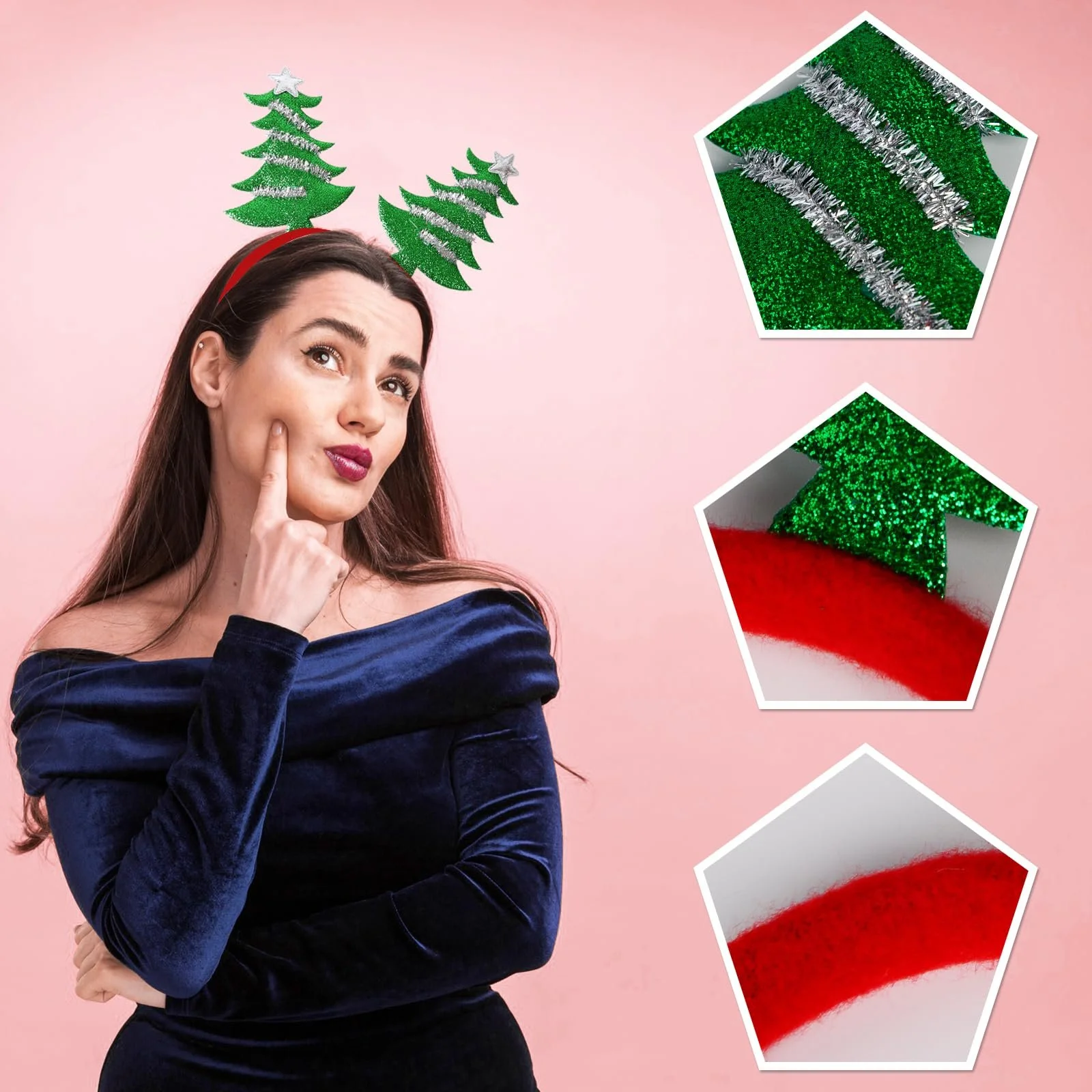 Набір Різдвяних обручів (6 штук), фото №4