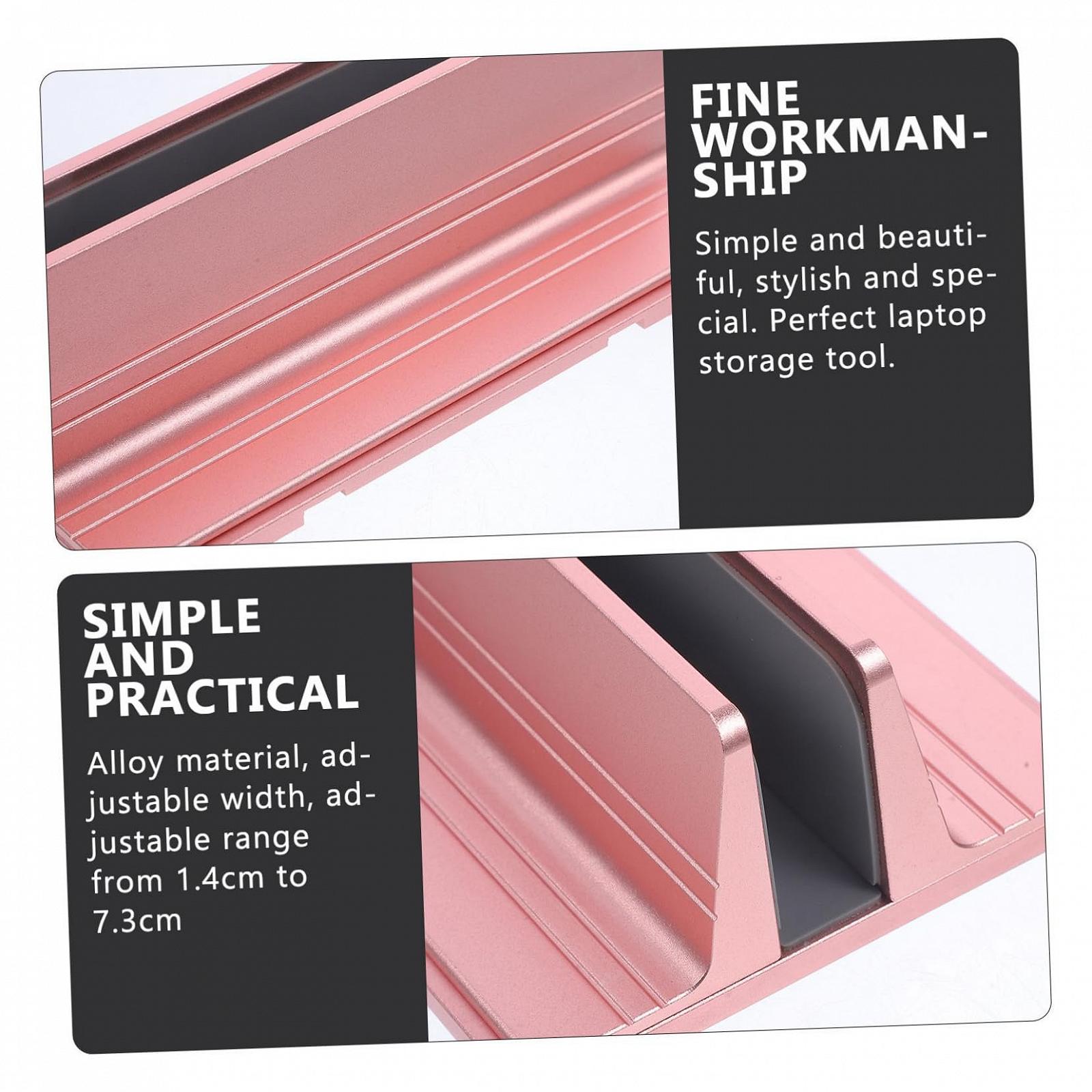 Підставка для ноутбука алюмінієва вертикальна NOLITOY тримач для ноутбука міцний компактний, фото №3