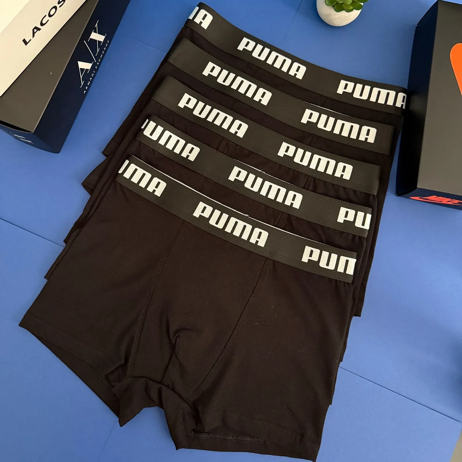 Мужские трусы-боксеры PUMA черные Пума, фото №1