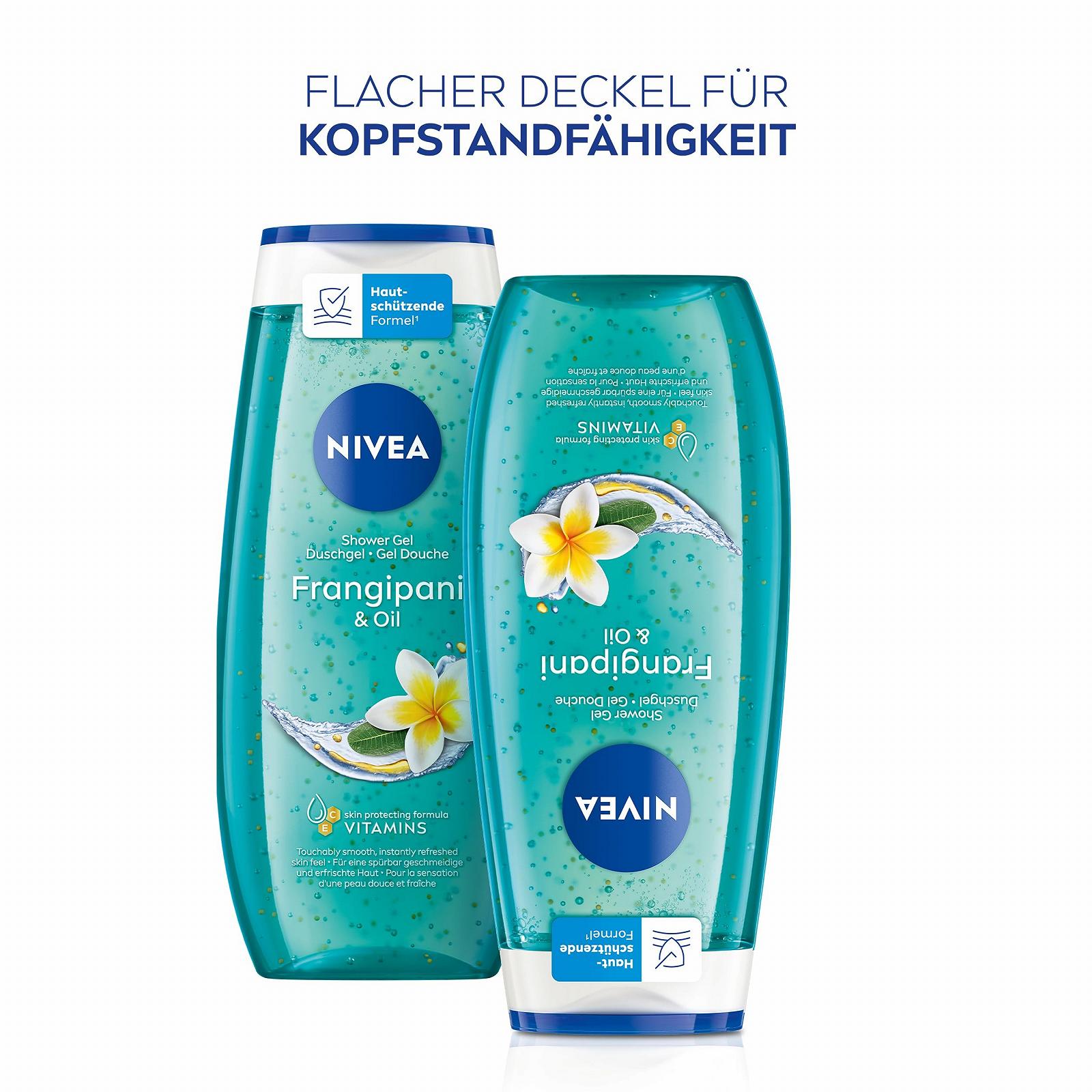 Гель для душа NIVEA Frangipani & Oil с масляными гранулами и ароматом франжипани 250 мл, фото №4