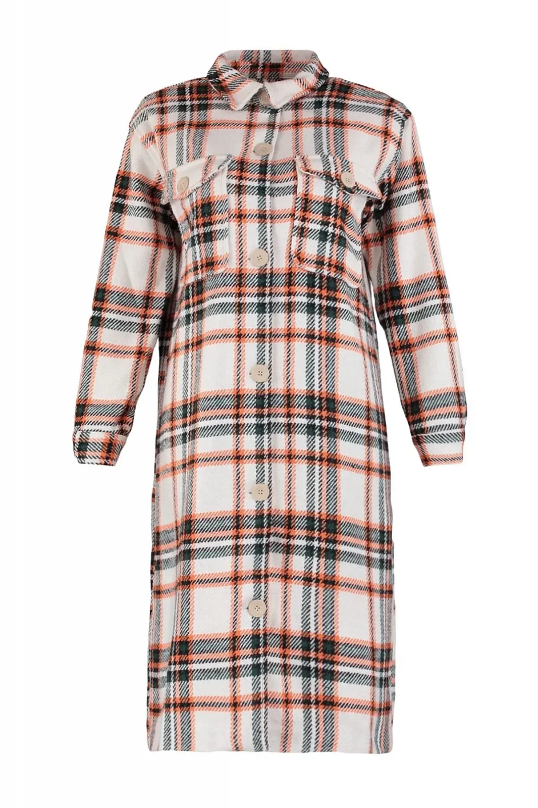 Женская зимняя куртка в клетку TRENDYOL Modest Regular Basic, фото №6 Женская зимняя куртка в клетку TRENDYOL Modest Regular Basic, фото №6