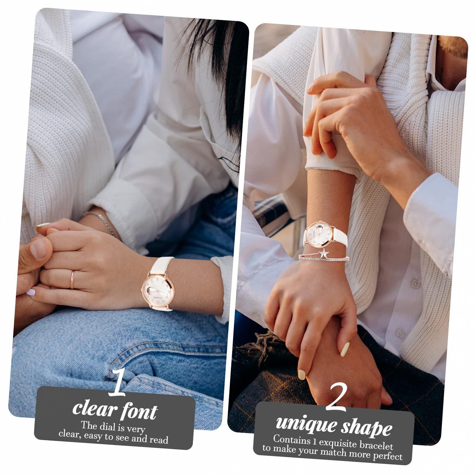 Женские часы Healvian Мотив луны и звезды, фото №5 Женские часы Healvian Мотив луны и звезды, фото №5