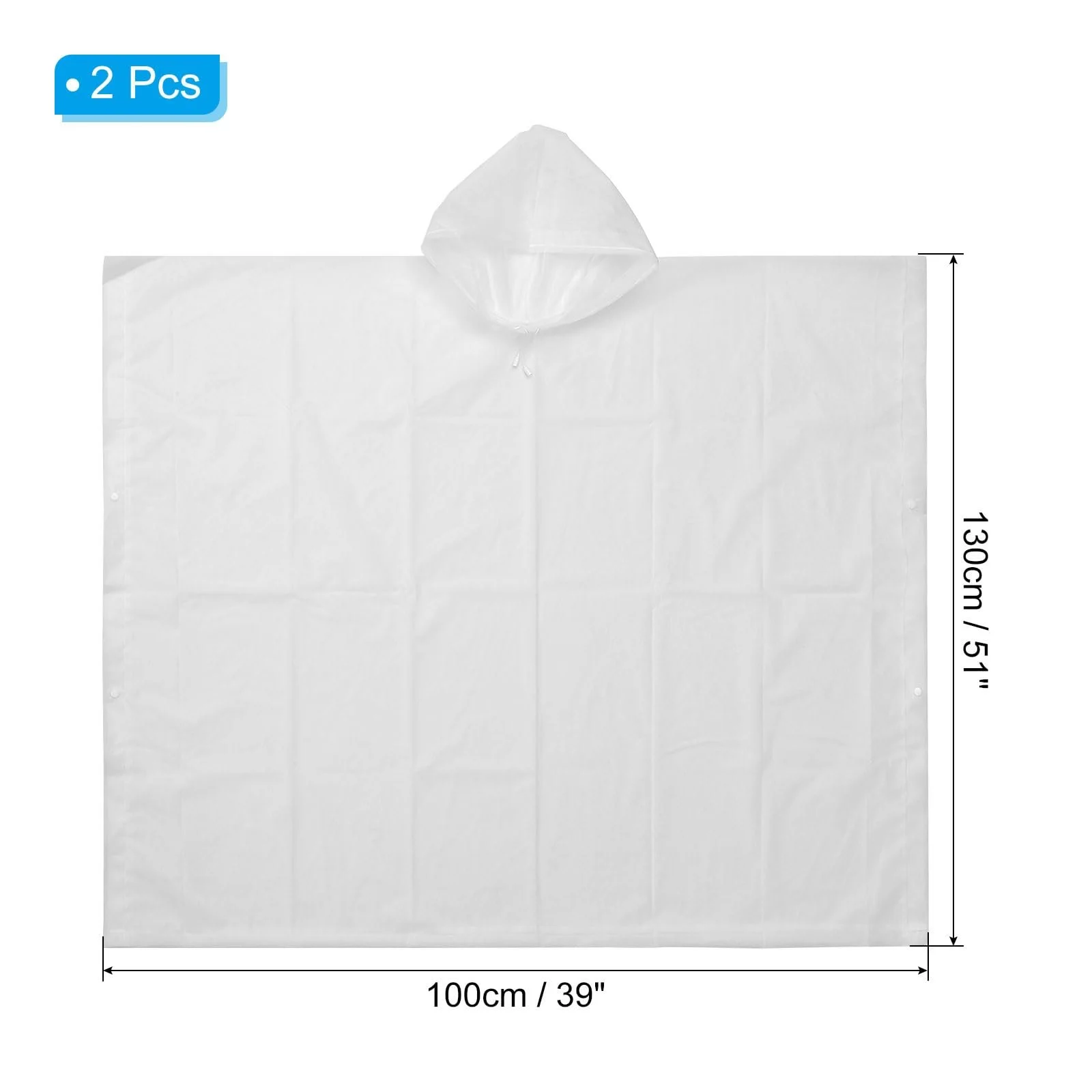 Дощовик PATIKIL 2 шт. EVA Білий, фото №2