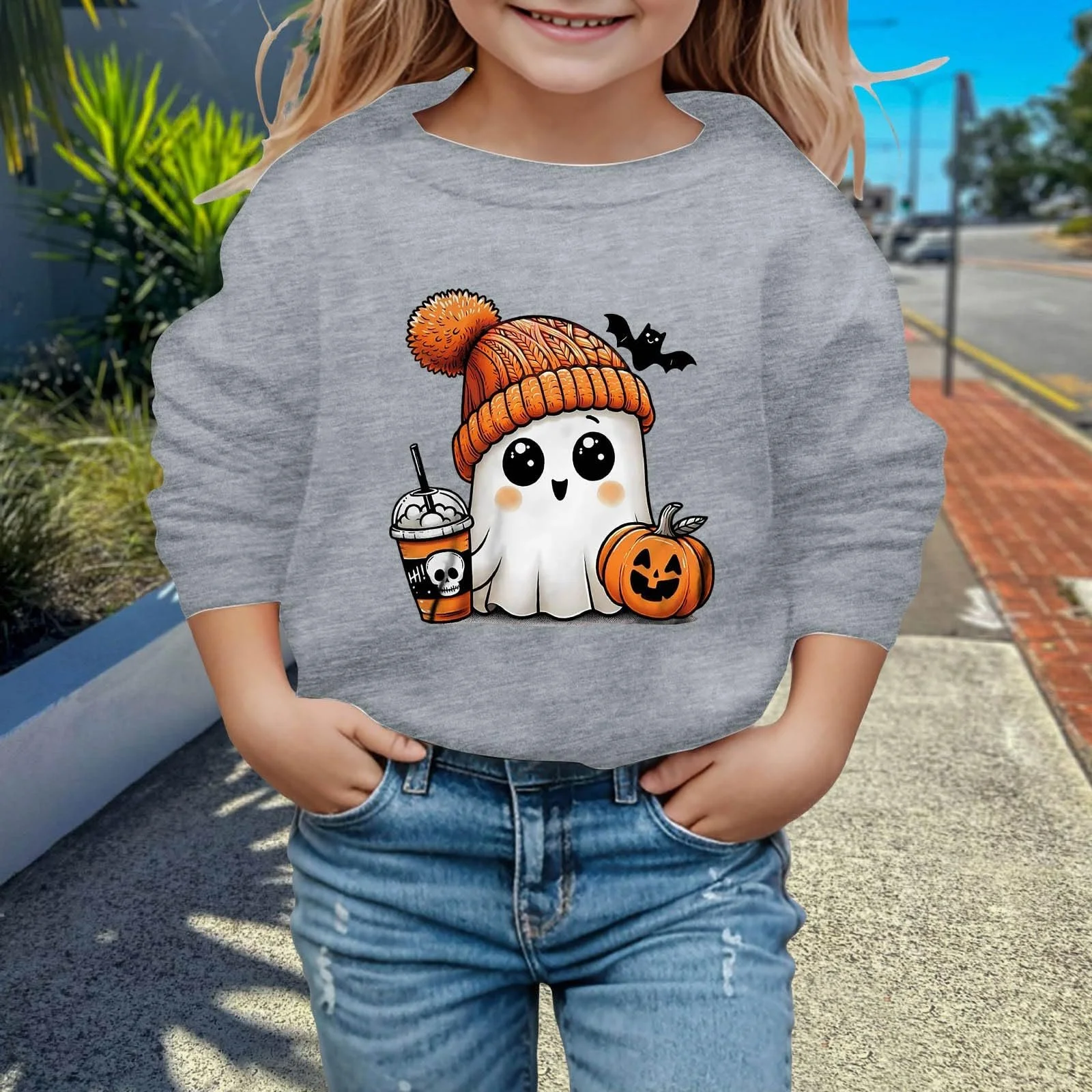 Толстовка для дівчат з довгими рукавами, фото №3