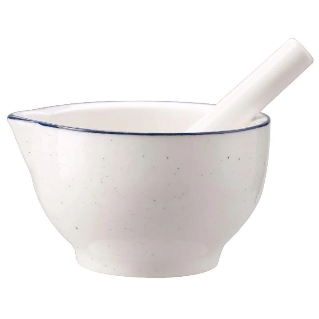 Ступка і товкачик керамічна ступка і товкачик порцеляновий подрібнювач спецій, миска, песто, фото №1