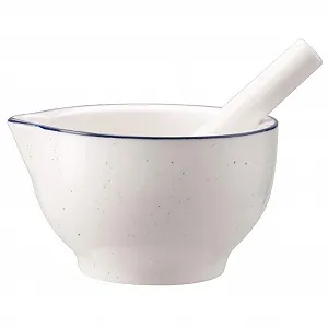 Ступка і товкачик керамічна ступка і товкачик порцеляновий подрібнювач спецій, миска, песто - Фото 1