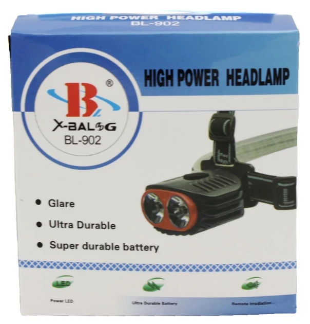 Налобный фонарь на батарейках Bailong BL-902, фото №3