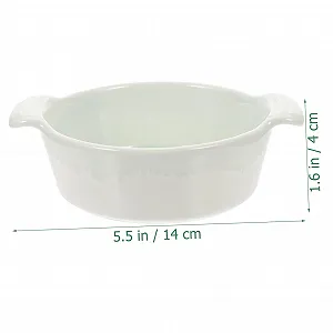 Форма для запікання GALPADA керамічна кругла з двома ручками зелена synthetic.ua - Фото 1