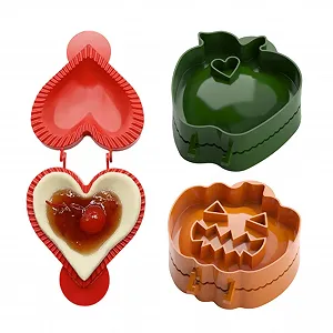 Формы для мини-пирогов 3 штуки с антипригарным покрытием пресс для теста - Фото 1