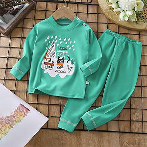 Піжамний набір для хлопчиків Бавовна М’яка Унісекс synthetic.ua - Фото 1