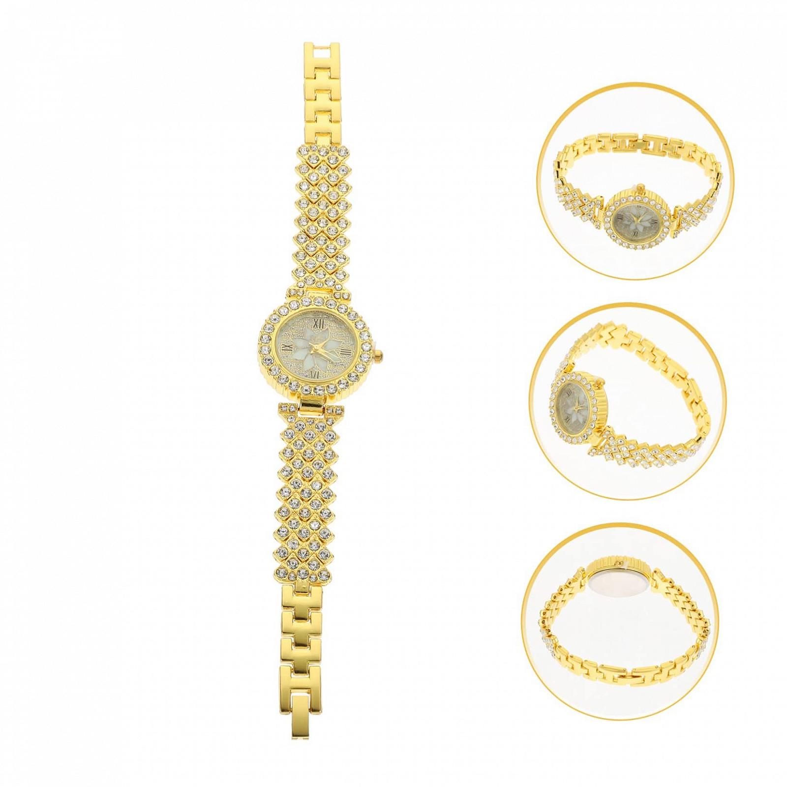 Жіночий годинник OATIPHO з кристалами сріблястий сплав, фото №9