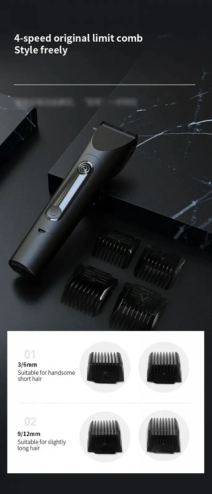 Машинка для стрижки Xiaomi PRITech Hair Clipper 3 Black, фото №13