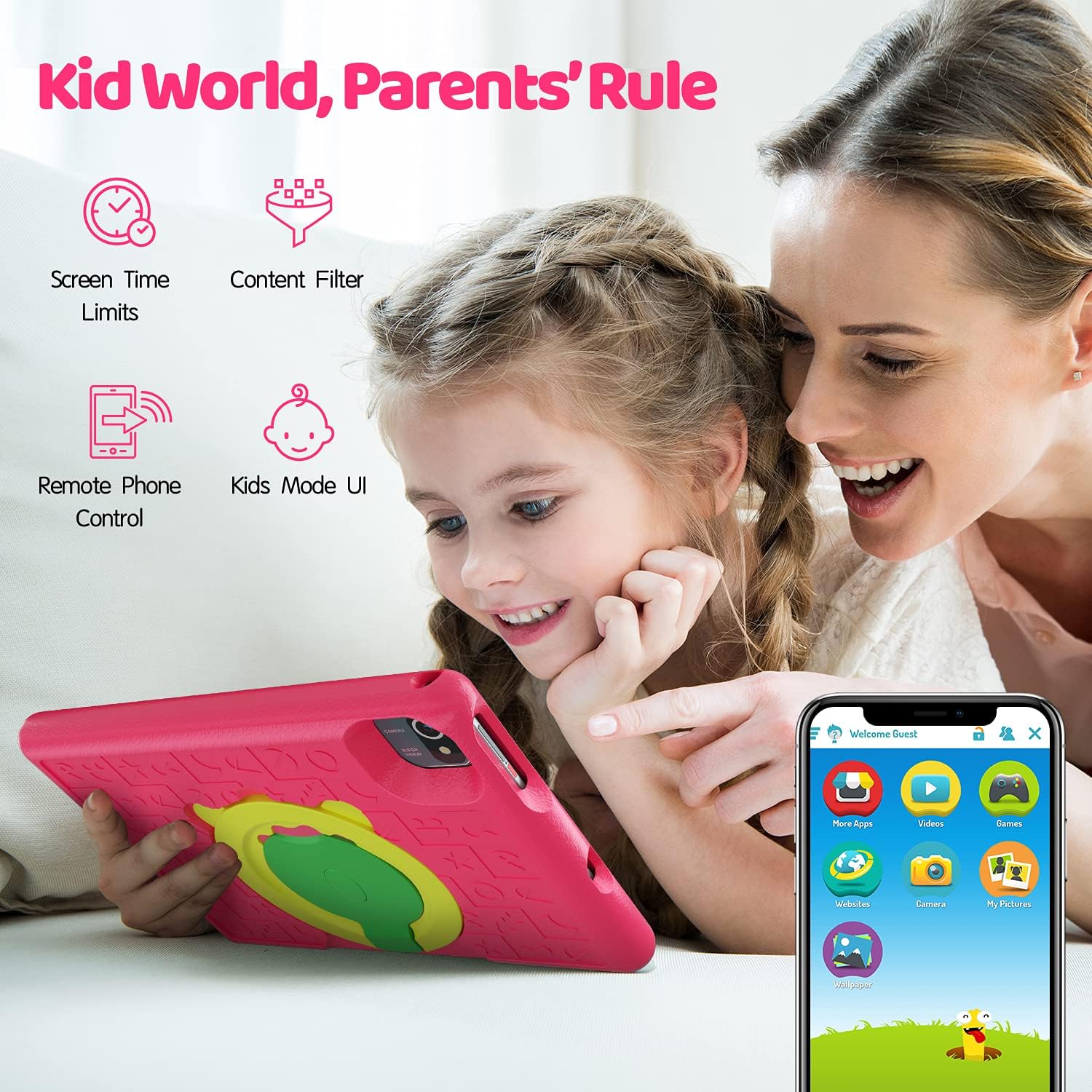 Планшет 10.1" Anyway.Go KT1006 2/32Gb 4 ядра Android 10 Go 5000 mAh Розовый, фото №3