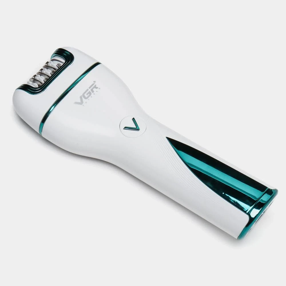 Эпилятор триммер женский VGR V-728 беспроводной бритва депилятор для ног и бикини, фото №7