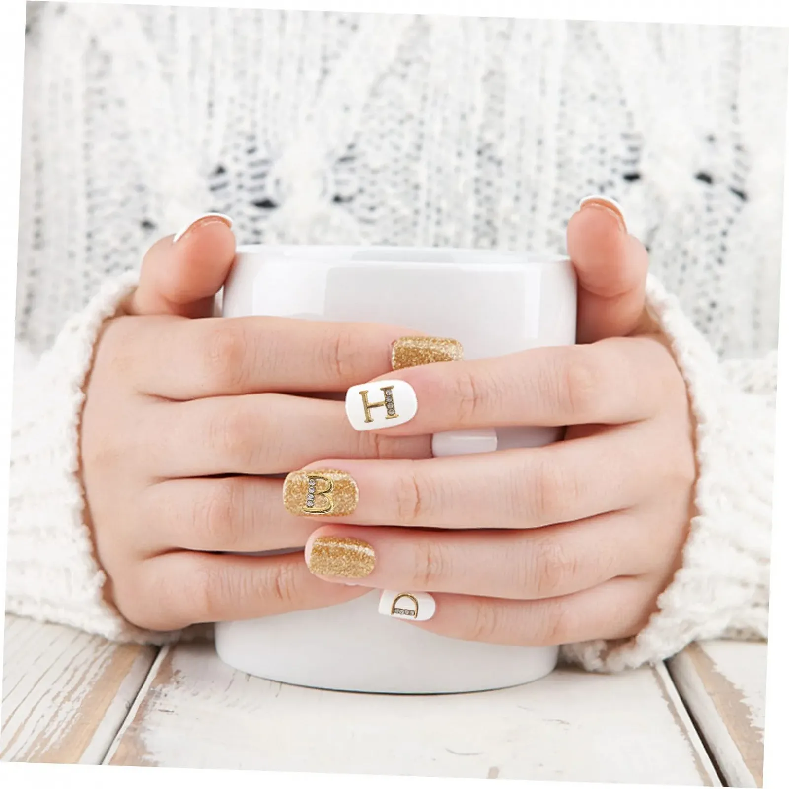 Стразы Тип Буквы Healvian 3D для ногтей, 2 коробки, фото №6