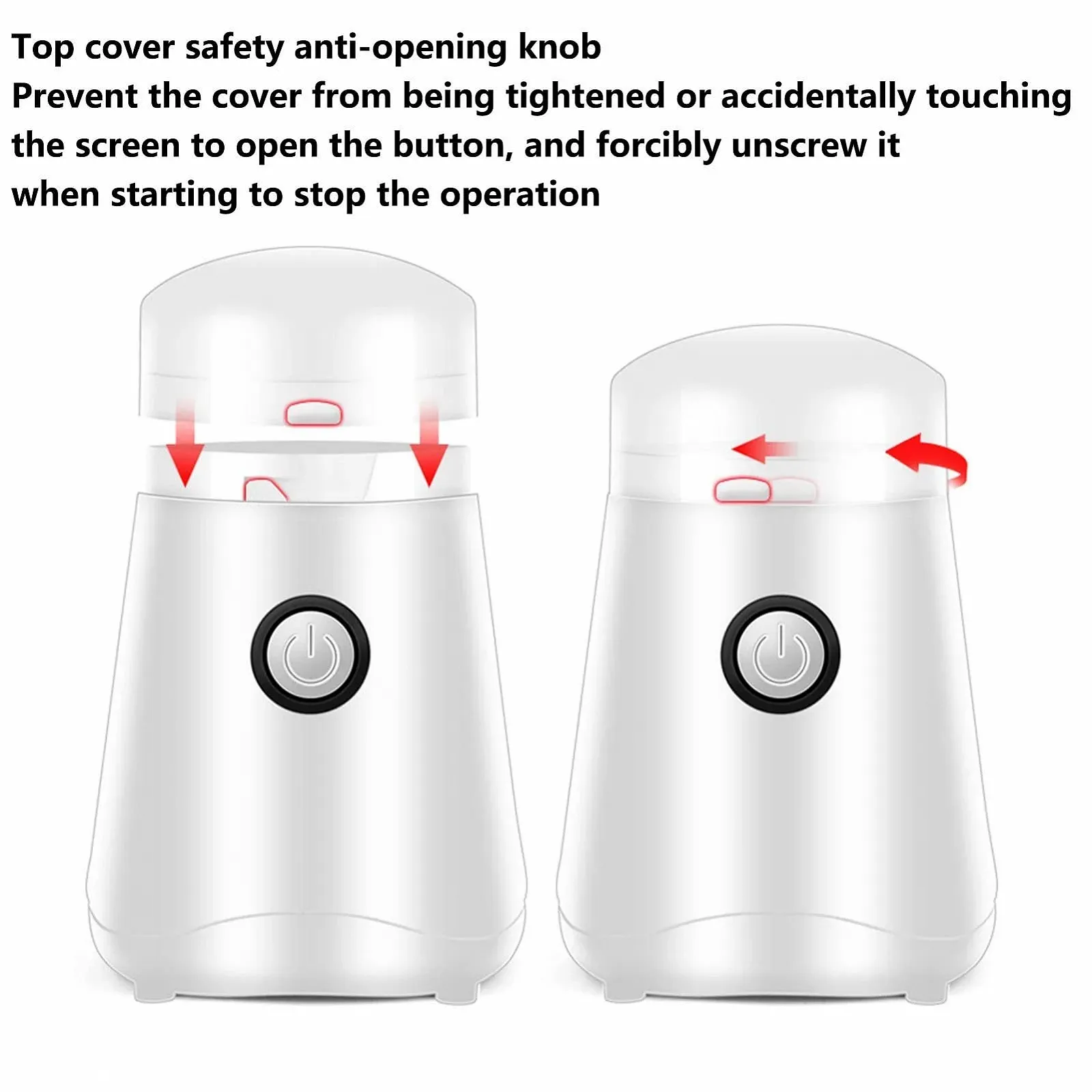 Электрическая кофемолка Fast Speed Electric Grain Mill для сои, кунжута, риса, фасоли, клейкого риса, чили, специй (Белый), фото №7