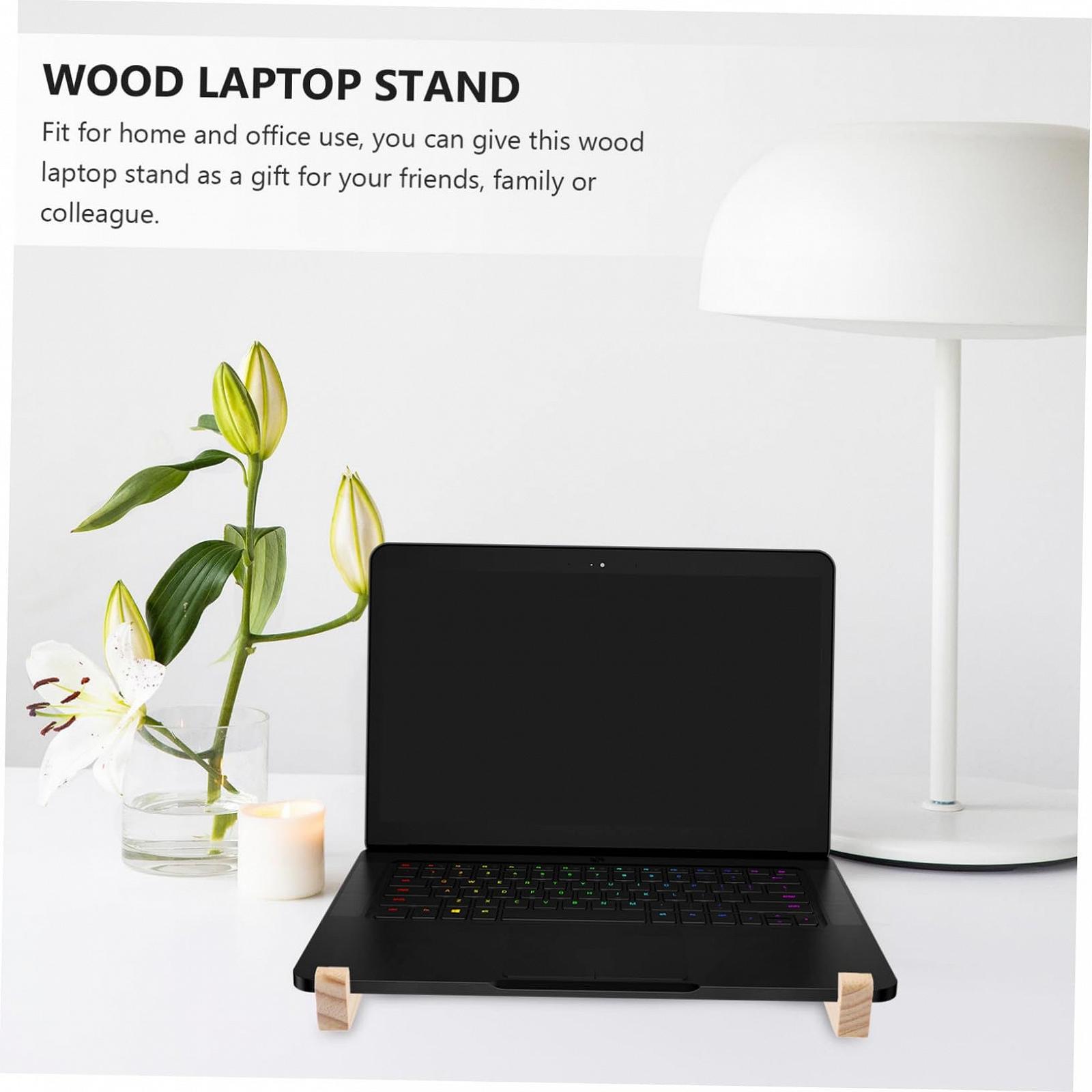 Підставка для ноутбука Kisangel Деревʼяна для настільного компʼютера, фото №3