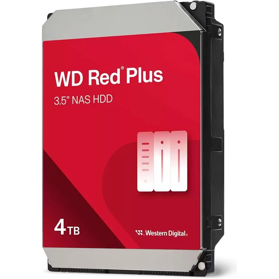 Внутренний жесткий диск 3.5" Western Digital Red Plus 4TB SATA III (WD40EFPX), фото №1