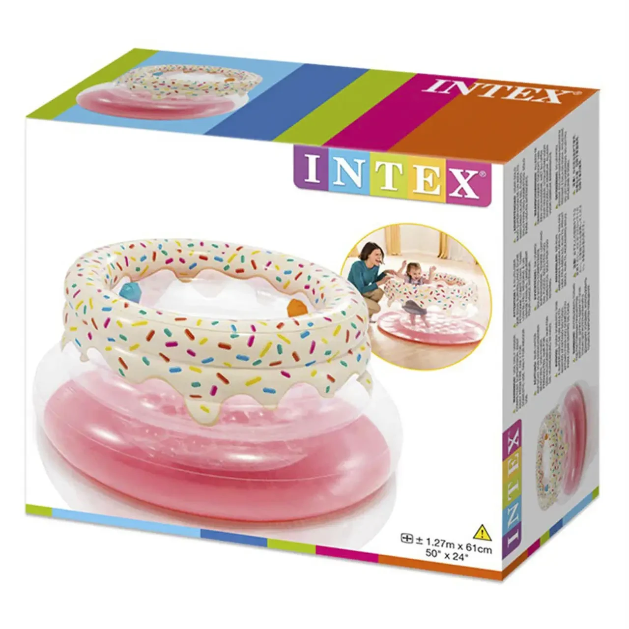 Надувной игровой центр манеж Intex Пончик 48476 127 x 61 см PK, фото №3