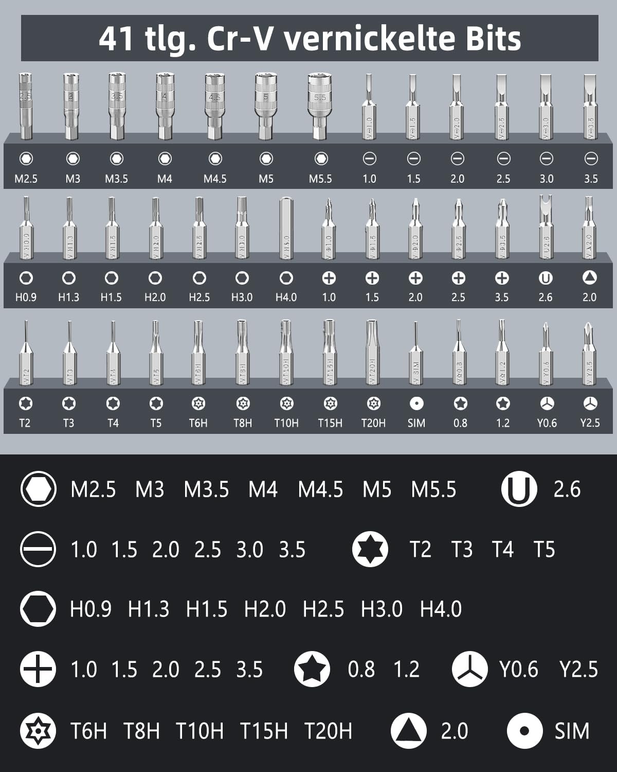 Набір викруток Lyool Mini 50 шт. Магнітний прецизійний механічний інструмент, фото №3 Набір викруток Lyool Mini 50 шт. Магнітний прецизійний механічний інструмент, фото №3