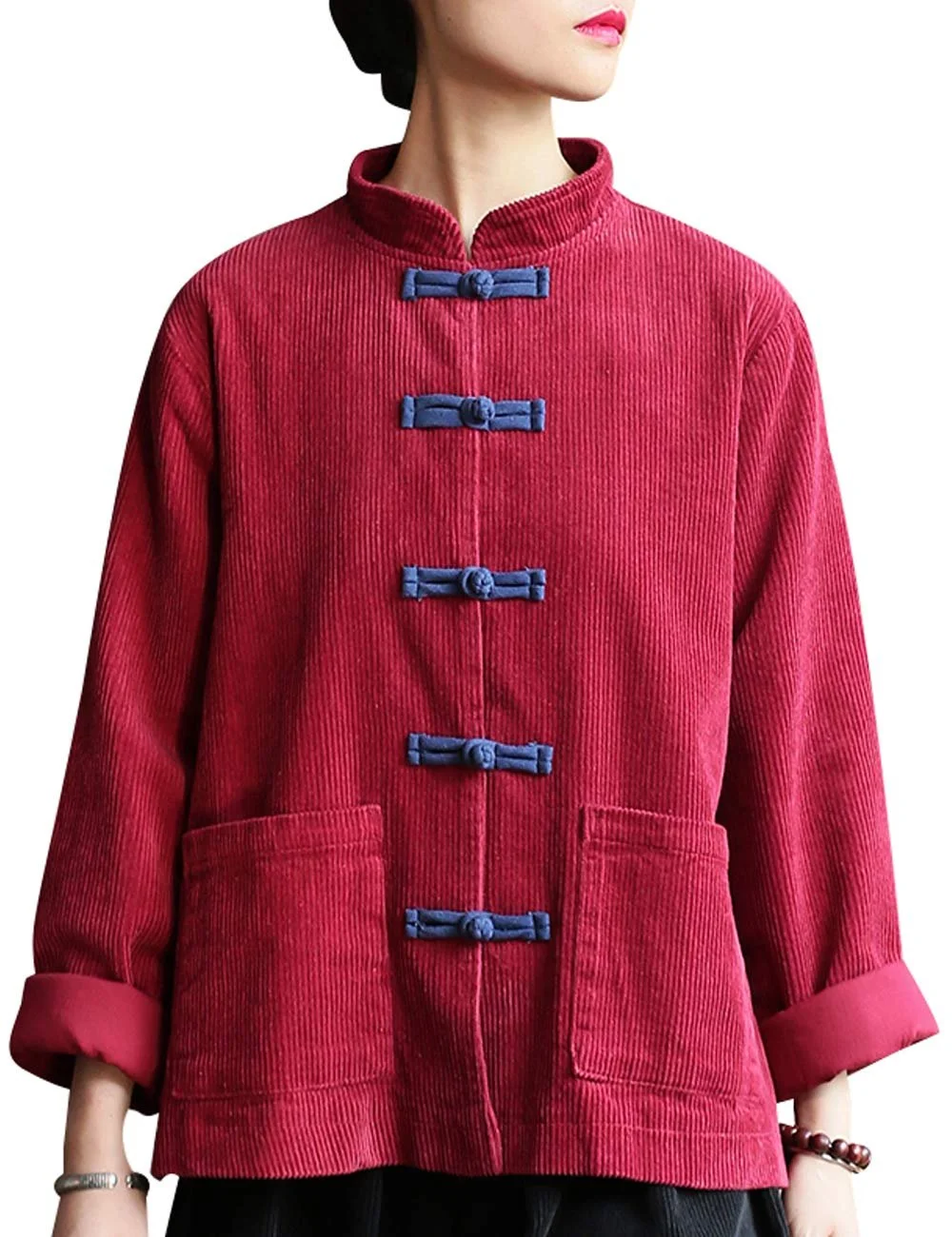 Жіноче пальто Youlee Весняне Стійка комір Вінтажний вельветовий, фото №1 Жіноче пальто Youlee Весняне Стійка комір Вінтажний вельветовий, фото №1