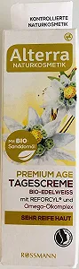 Денний крем Alterra Premium Age Organic з едельвейсом 50 мл - Фото 1
