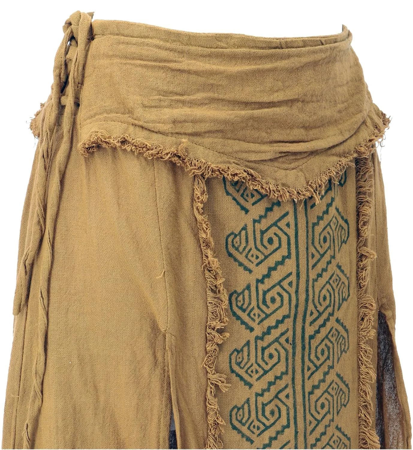 Спідниця Довга панельна GURU SHOP у етнічному стилі, Коричнева, фото №3