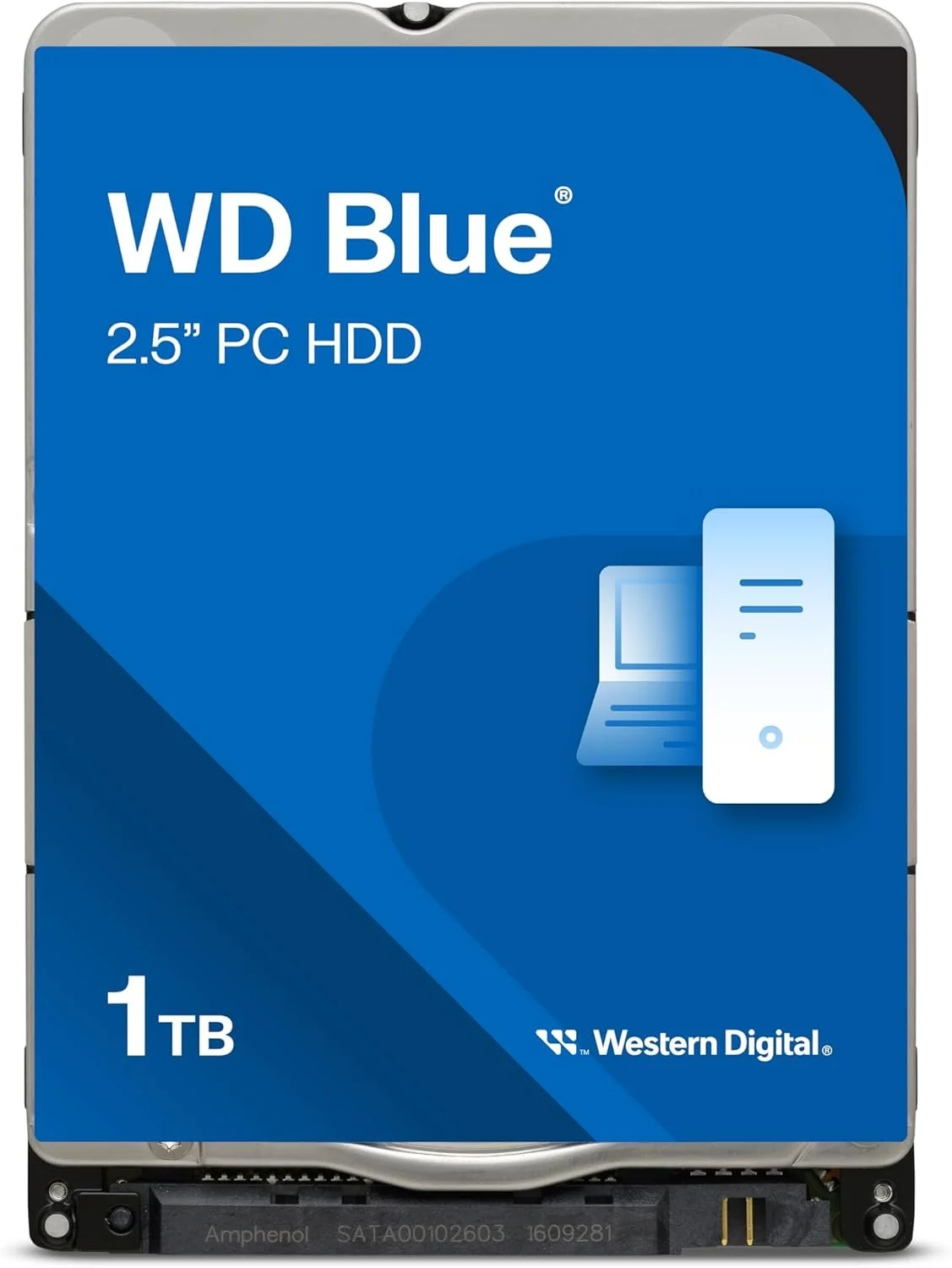 Внутрішній жорсткий диск Western Digital Blue 2.5" 5400rpm 128MB SATA3 1TB (WD10SPZX), фото №1