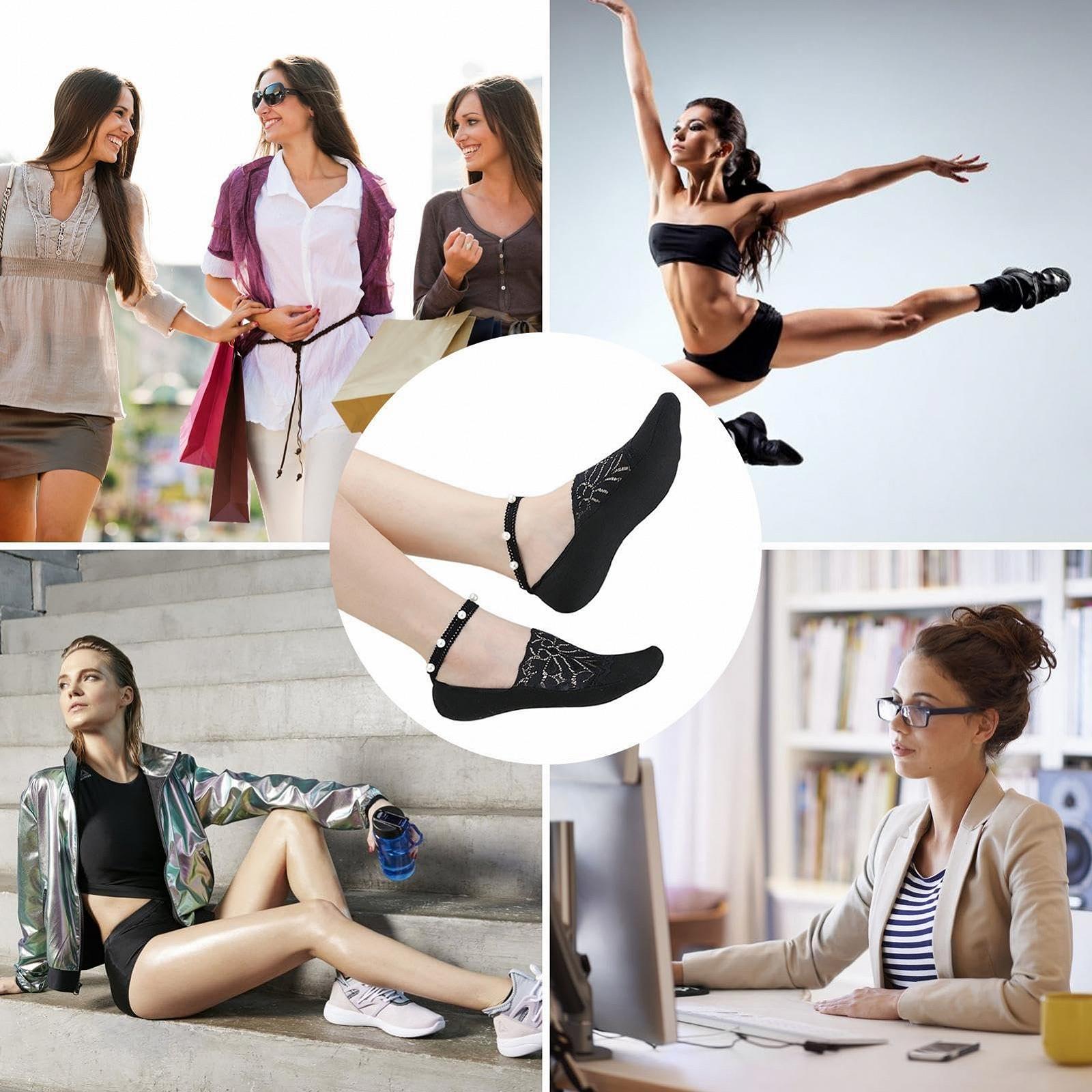 Носки Fulenyi Spitzen-Bootssocken No-Show Spitze, фото №4