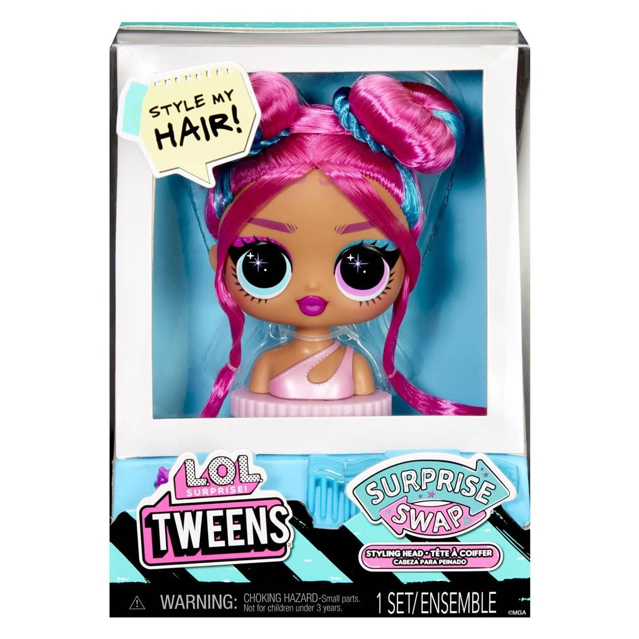 Кукла L.O.L. Surprise! Tweens Surprise Swap Styling Heads с замечательными аксессуарами для волос и красивыми волосами разноцветная, фото №7 Кукла L.O.L. Surprise! Tweens Surprise Swap Styling Heads с замечательными аксессуарами для волос и красивыми волосами разноцветная, фото №7