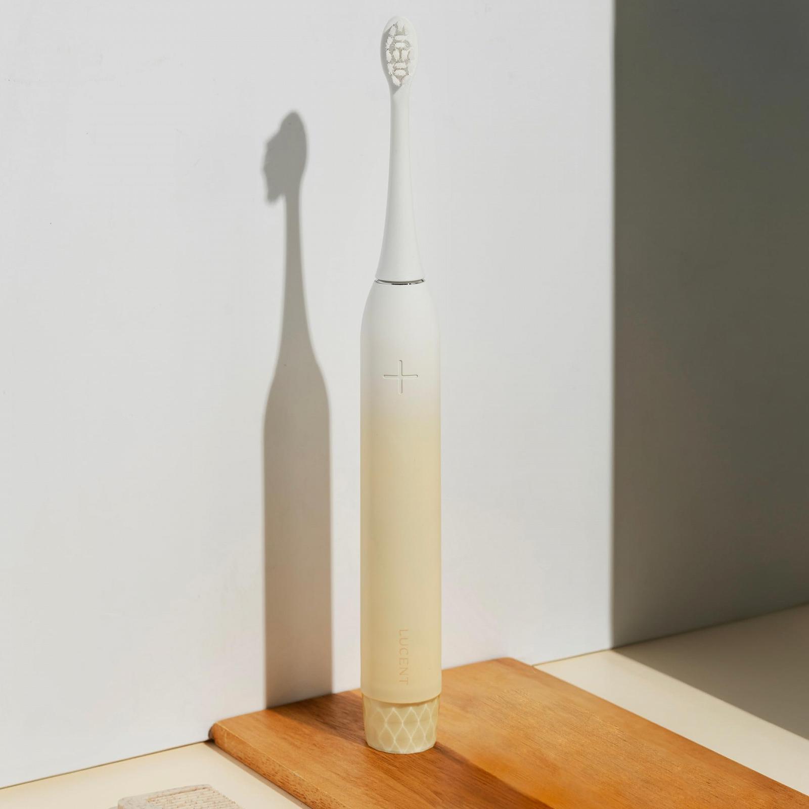 Електрична звукова зубна щітка Be Lucent Prism Sonic автоматичне увімкнення/вимкнення, таймер, 3 режими, датчик тиску, 60 днів автономної роботи Кремова ваніль, фото №7