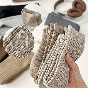 Жіночі гольфи 3 пари Бавовна М'які в'язані шкарпетки synthetic.ua - Фото 1