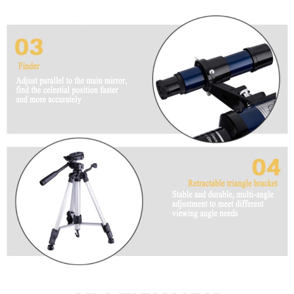 Монокуляр Practical Telescope 2060x80 Prism для концертов для активного отдыха голубой, фото №3