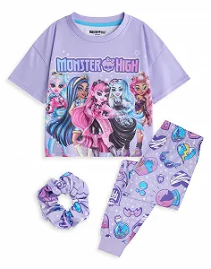Комплект піжам Monster High для дівчат з 3 предметів - Фото 1
