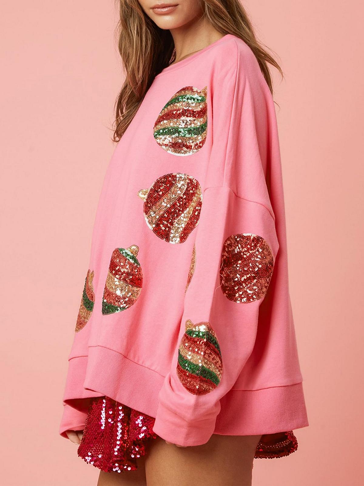 Светр SANSIWU Різдвяний Жіночий З блискітками Лускунчик Круглий виріз, фото №5 Светр SANSIWU Різдвяний Жіночий З блискітками Лускунчик Круглий виріз, фото №5