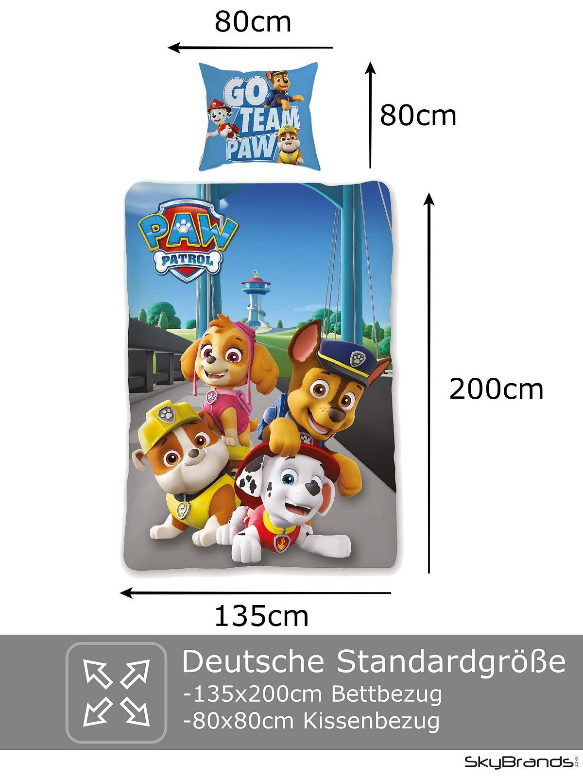 Постільна білизна Paw Patrol 135 x 200 cm 80 x 80 cm Бавовна · Дитяча постільна білизна для дівчаток та хлопчиків · 2 предмети Paw Patrol, фото №5
