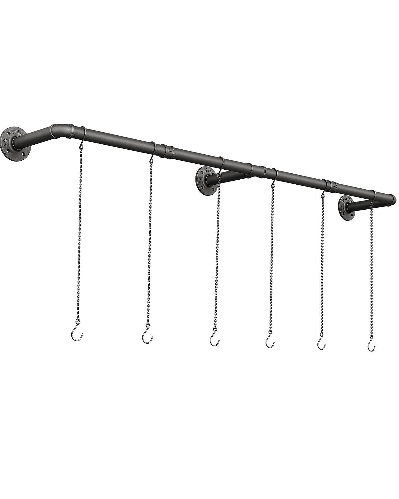 Штанга для підвісних рослин SOFITORG 6 ланцюгів 167 см металева чорна, фото №8 Штанга для підвісних рослин SOFITORG 6 ланцюгів 167 см металева чорна, фото №8