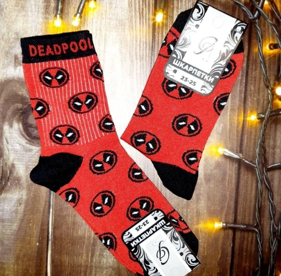 Чоловічі молодіжні шкарпетки високі демісезонні червоні 39-44 розмір, фото №1