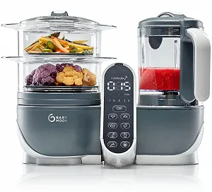 Блендер-пароварка 6-в-1 Babymoov Nutribaby Plus / 2.2 л / Серый - Фото 1