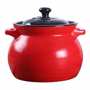 Форма для запекания 21 см красная 6 л керамическая - Фото 1