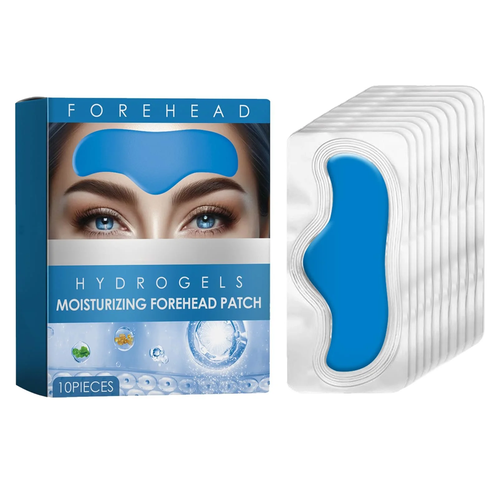 Патчі для чола від зморшок Mnozreo, 10 шт, зволожуючі та антивікові, фото №1