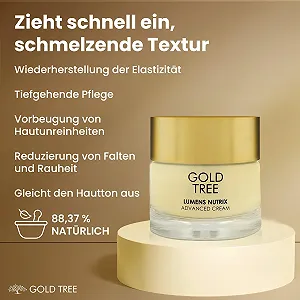 Зволожуючий денний крем GOLD TREE Moisturising Cream з гіалуроновою кислотою та колагеном 50 мл synthetic.ua - Фото 1