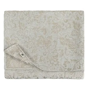 Скатертина Linen & Cotton Cervo жакардова дамастова зі 100% льону 147x250 см - Фото 1