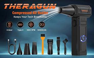 Портативный турбовентилятор THERAGUN U7Ultra Turbo Jet Fan 180000 RPM Black synthetic.ua - Фото 1