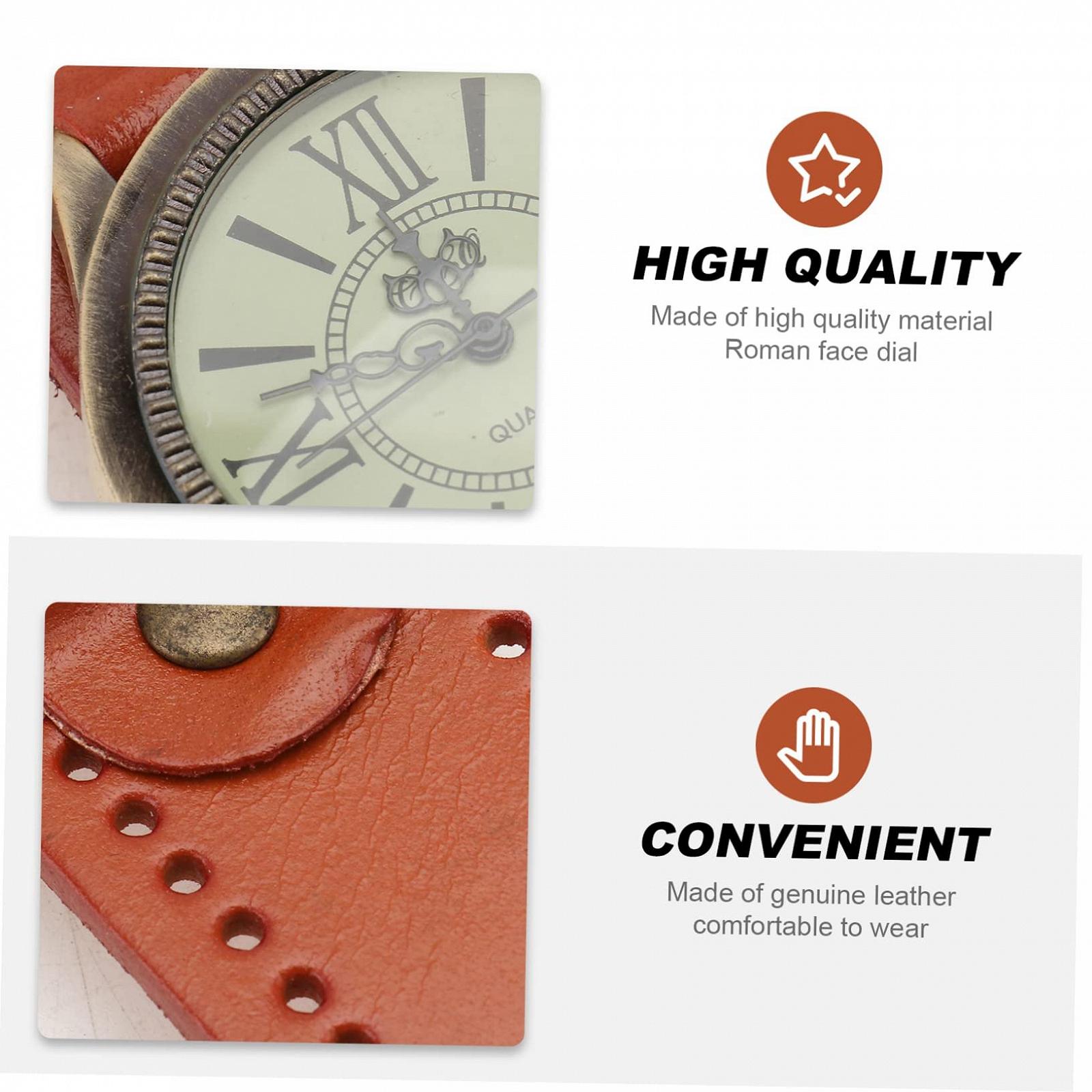 Часы-браслет Beaupretty Винтажные Римские Кварцевые Оранжевые, фото №2 Часы-браслет Beaupretty Винтажные Римские Кварцевые Оранжевые, фото №2